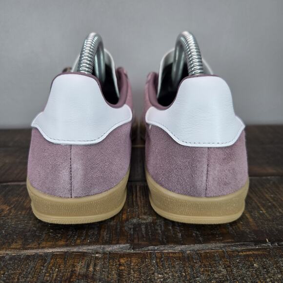 NEW adidas Gazelle Indoor Womens Size 7.5 Lifestyle Shoes Shadow Fig Gum IH5483 - Picture 4 of 13